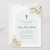 bohemiene pampas first communie kaart (Voorkant)