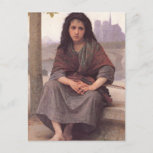 Bohemienne (De Bohemien) door William Bouguereau Briefkaart