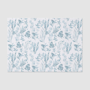 Bohemienpastelblauw  vlinderbloemig tissuepapier