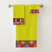 Bohemiens gevriesdroogde badhanddoekset bad handdoek (Insitu)