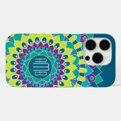 Bohemienventilator met Monogrammen Case-Mate iPhone Case (Achterkant (horizontaal))
