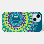 Bohemienventilator met Monogrammen Case-Mate iPhone Case (Achterkant (horizontaal))