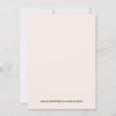 Bohemienveren en Floral Wreath Bridal Brunch Kaart (Achterkant)