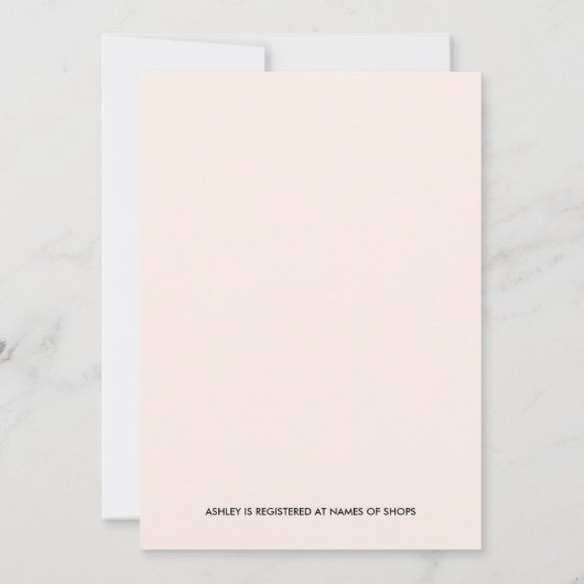 Bohemienveren en Floral Wreath Bridal Brunch Kaart (Achterkant)