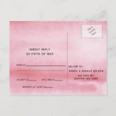 Bohemienvrije geest Wedding rsvp Briefkaart (Achterkant)