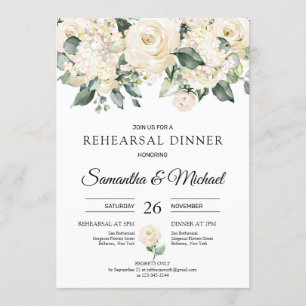 Bohemienwitroses greenery repetitie diner kaart