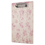 Bohemiese pastelroze strepen bloempoolstippen klembord (Links)