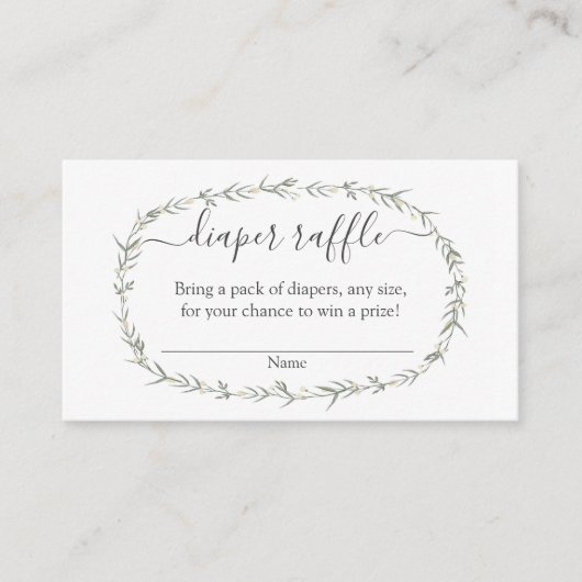 Bohemisch baby shower Raffle Invoegen Informatiekaartje (Voorkant)