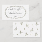 Bohemisch baby shower Raffle Invoegen Informatiekaartje (Voorkant / Achterkant)