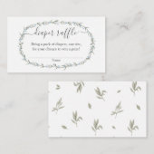 Bohemisch baby shower Raffle Invoegen Informatiekaartje (Voorkant / Achterkant)