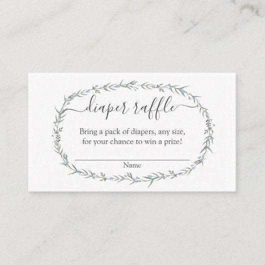 Bohemisch baby shower Raffle Invoegen Informatiekaartje (Voorkant)