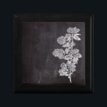 Bohemisch Chalkboard botanisch Cadeaudoosje<br><div class="desc">Bohemisch Chalkboard botanische keukenaccessoires uit Frans land. Franse accessoires van het botanische karton. Rustige kalkbordbont voor botanische bruiloft.</div>