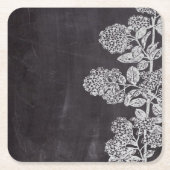 Bohemisch Chalkboard botanisch Kartonnen Onderzetters (Voorkant)
