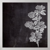 Bohemisch Chalkboard botanisch Poster (Voorkant)