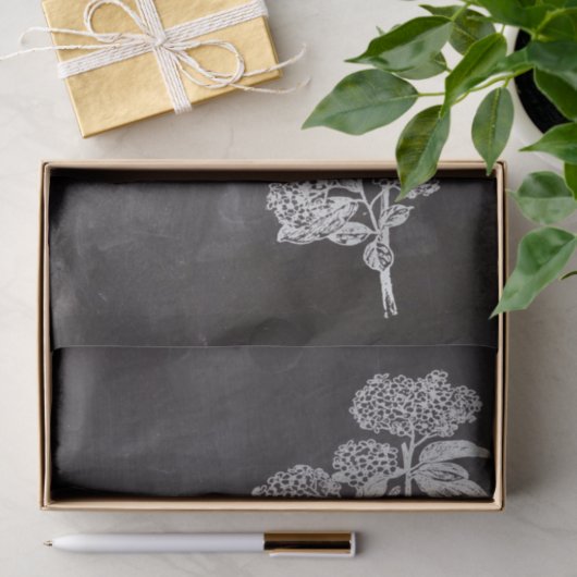 Bohemisch Chalkboard botanisch Tissuepapier (Geschenk)