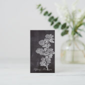 Bohemisch Chalkboard botanisch Visitekaartje (Staand voorkant)