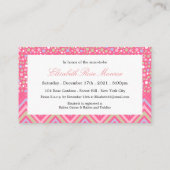 Bohemisch Elephant & Chevron Baby shower Ticket Informatiekaartje (Achterkant)