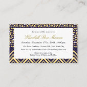 Bohemisch Elephant & Chevron Baby shower Ticket Informatiekaartje (Achterkant)