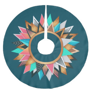 Bohemisch geïnspireerde boomrok kerstboom rok