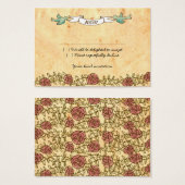 Bohemisch hart, Rozen, vogels en banenhuwelijk Visitekaartje (Voorkant /achterkant)