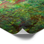  Bohemisch olifant Turquoise Tribal Patroon Poster (Hoek)