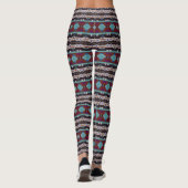Bohemisch ornament in etnostijl, Aztec Leggings (Achterkant)