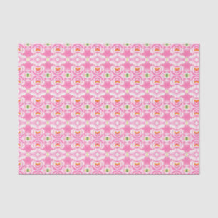 Bohemisch Roze Tie Dye Patroonpapier Tissuepapier