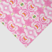 Bohemisch Roze Tie Dye Patroonpapier Tissuepapier (Detail)