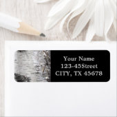 bohemisch rustisch land kekboom schors - witte ber etiket (Insitu)