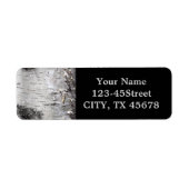 bohemisch rustisch land kekboom schors - witte ber etiket (Voorkant)