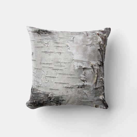 bohemisch rustisch land kekboom schors - witte ber kussen (Voorkant)