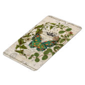 bohemisch schrift franse botanische vlinder magneet (Linkerzijde)