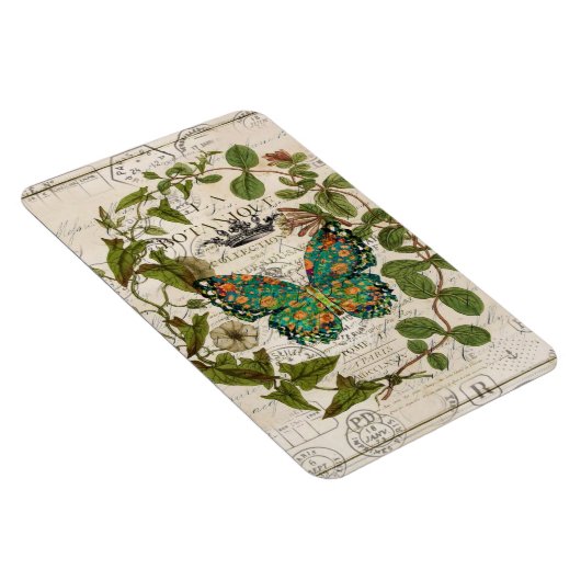 bohemisch schrift franse botanische vlinder magneet (Rechterzijde)