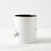 Bohemisch uw vibe trekt uw proefcitaat aan tweekleurige koffiemok (Center)