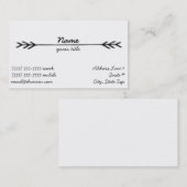 Bohemisch Visitekaartje (Voorkant / Achterkant)