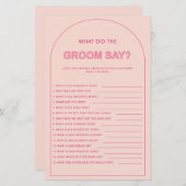 Bohemisch wat de groom vrijgezellenfeest zei (Voorkant / Achterkant)