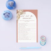 Bohemisch wat de groom zei: vrijgezellenfeest vlie flyer (Enkel)