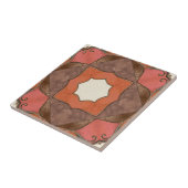 Bohemische Abstracte Geometrische Kunstkeramische Tegeltje (Zijkant)