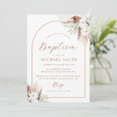 bohemische baptisme - moderne baptisme - uitnodigi kaart (Staand voorkant)