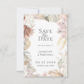 Bohemische botanische Lijst sparen de datum Aankondiging (Voorkant)