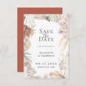 Bohemische botanische Lijst sparen de datum Aankondiging (Voorkant / Achterkant)