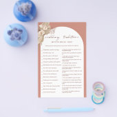 Bohemische bruiloft tradities vrijgezellenfeest ga flyer (Enkel)