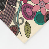 bohemische crème fleece deken (Hoek)