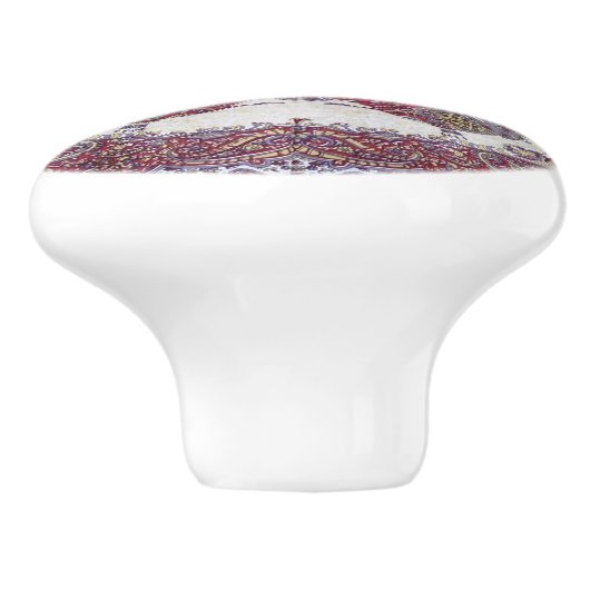 Bohemische deurknop keramische knop (Zijkant)