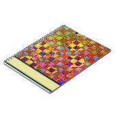 Bohemische gevlekte bloem notitieboek (Linkerzijde)