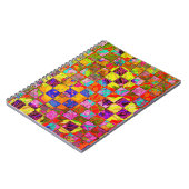 Bohemische gevlekte bloem notitieboek (Linkerzijde)