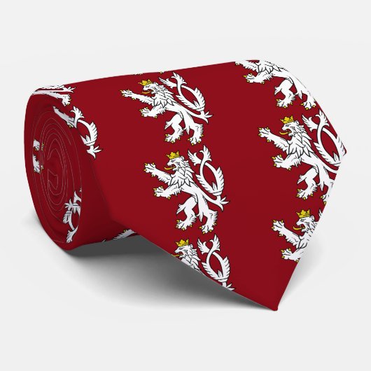 Bohemische heraldische leeuw stropdas (Opgerold)