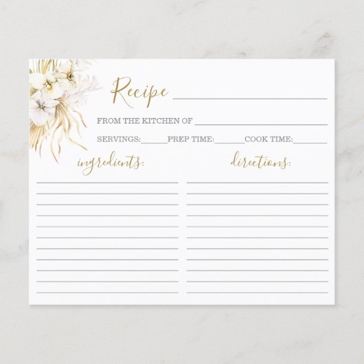 Bohemische Kaart voor tropisch Vrijgezellenfeest (Voorkant)