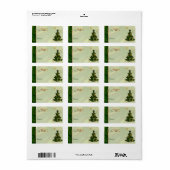Bohemische kerstbomen of NAAM TAG Etiket (Full Sheet)