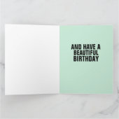 BOHEMISCHE LADY DREAM BIRTHDAAGKAARTEN BEDANKKAART (Binnen)